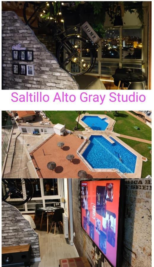 Saltillo Alto Gray Studio. Vistas Al Mar Y Piscina Torremolinos Luaran gambar